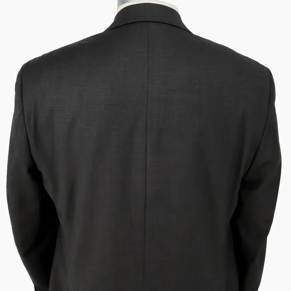 Michael Kors Sport Coat Mens 44R Dark Gray Wool Lined Blazer Jacket Preppy